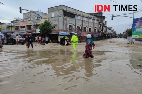 Banjir di Aceh Utara Rendam 14 Kecamatan, Satu Warga Meninggal