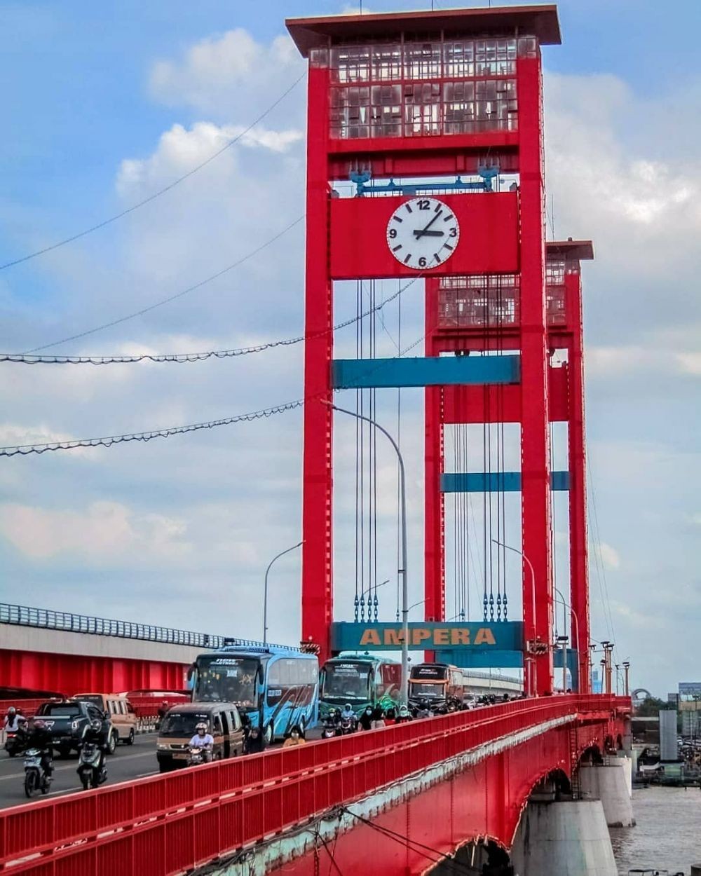 Dear Warga Palembang, Jembatan Ampera Kembali Ditutup Malam Ini