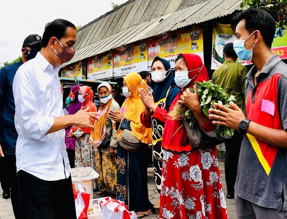 Bertemu Pedagang di Pasar Purwodadi, Jokowi Berpesan Ini