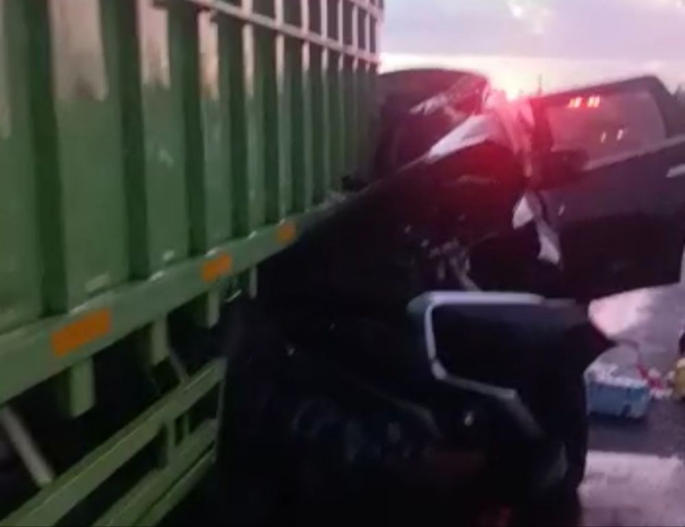 Kecelakaan Maut Truk Vs Pajero di Tol Lampung, Satu Korban Meninggal