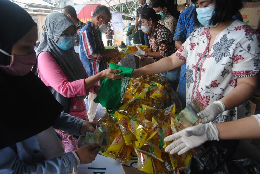 Harga Minyak Goreng di Pasar Modern Makassar Sudah Turun
