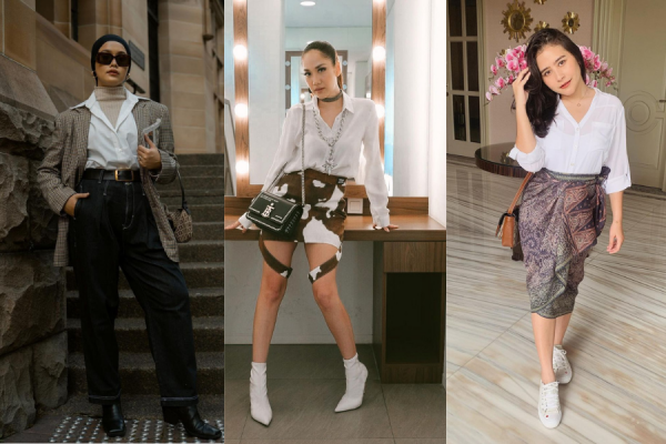 9 OOTD Kemeja Putih ala Artis Indonesia, Style Gak Membosankan!