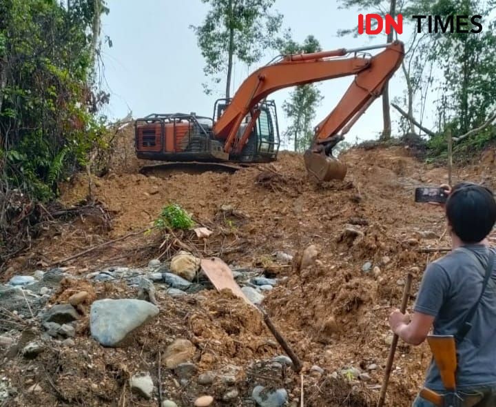 Polisi Tangkap 3 Penambang Emas Ilegal dan Sita Ekskavator di Nagan