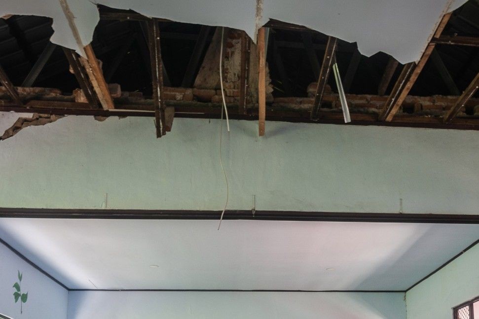 Prihatin, 9 Ruang kelas SMP Negeri di Tangerang Ini Rusak Parah