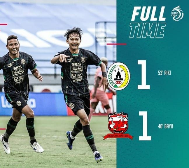 Main 10 Pemain, PSS Sleman Tahan Permainan Madura United  