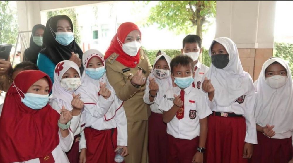 Pemkot Bandar Lampung Klaim Vaksinasi Anak 6-11 Tahun Capai 63 Persen