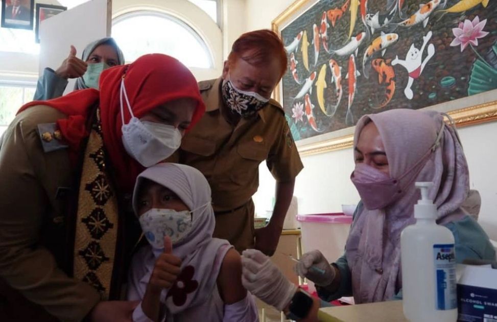 Pemkot Bandar Lampung Klaim Vaksinasi Anak 6-11 Tahun Capai 63 Persen