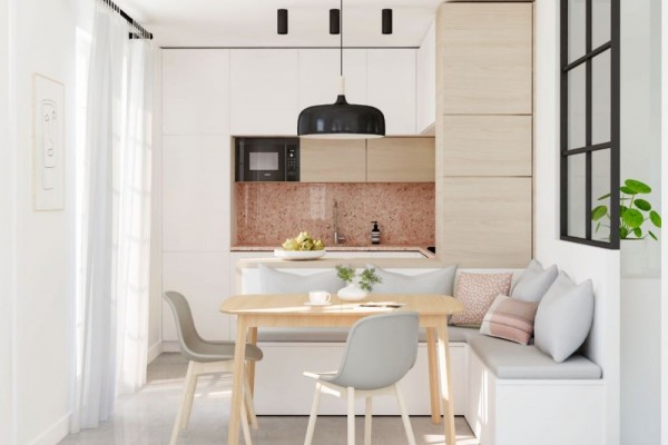 7 Desain Rumah Satu Lantai dengan Tone Warna Cokelat-Putih, Minimalis