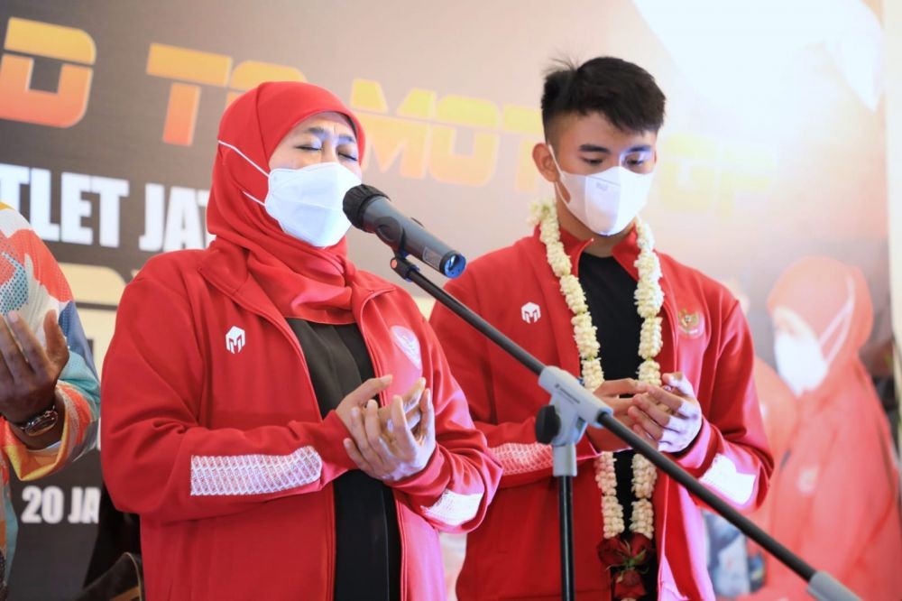 Berangkat ke Moto3, Mario Aji Dapat Doa dari Khofifah dan Beasiswa S3