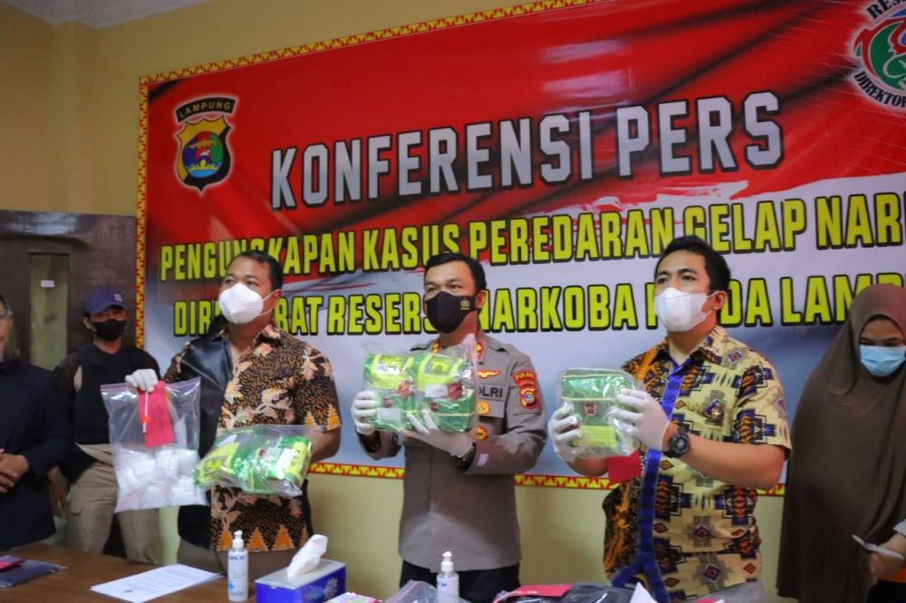 2 Warga Lampung Pengedar Sabu Lintas Provinsi Terancam Hukuman Mati