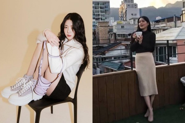9 Adu Gaya Kim Sumin vs. Shin Ji Yeon, Outfit Andalannya Mirip!