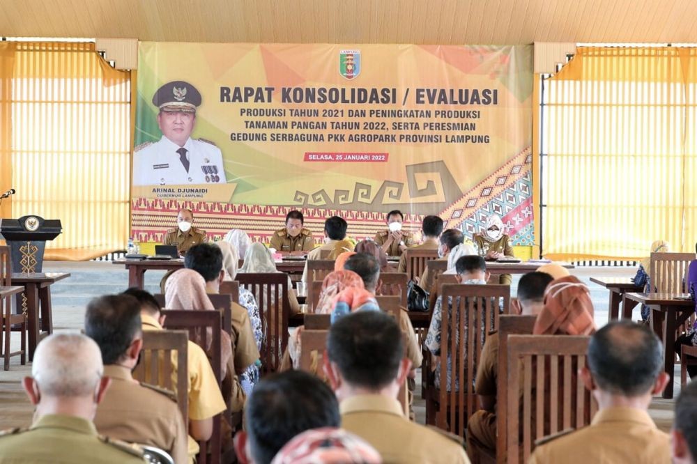 Evaluasi Capaian Sektor Pertanian, Gubernur Lampung Tegur 4 Kabupaten