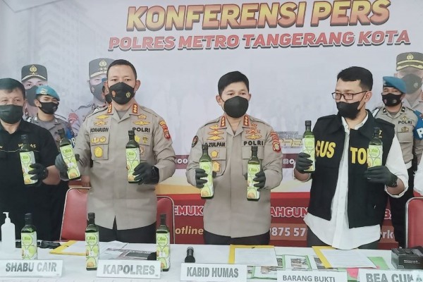 Polisi Gagalkan Peredaran Sabu Cair Asal Meksiko