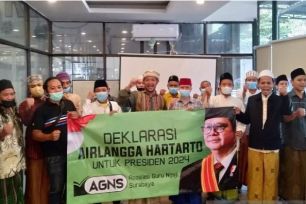 Asosiasi Guru Ngaji Surabaya Deklarasi Dukung Airlangga Maju Pilpres