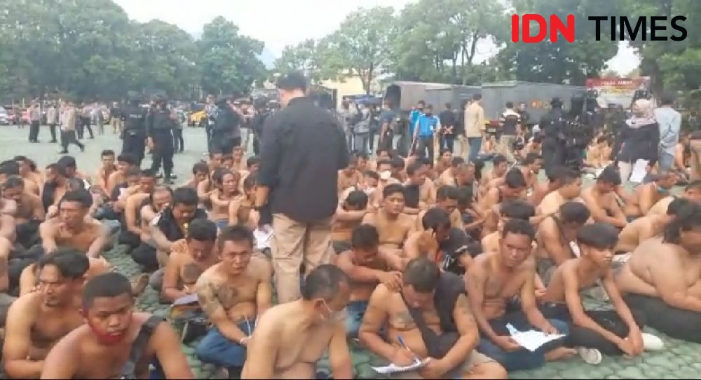 Demo Anarkis di Mapolda Jabar,  725 Anggota Ormas GMBI Diamankan