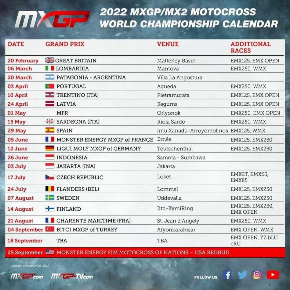 Samota Sumbawa Resmi Masuk Kalender MXGP 2022 