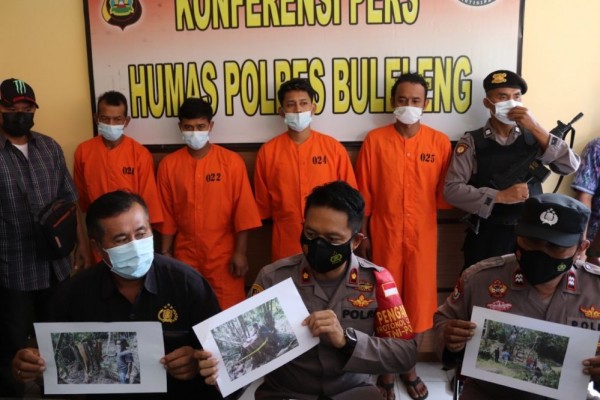 Penebang Kayu Sonokeling di Hutan Panji Buleleng Terancam 5 Tahun Bui