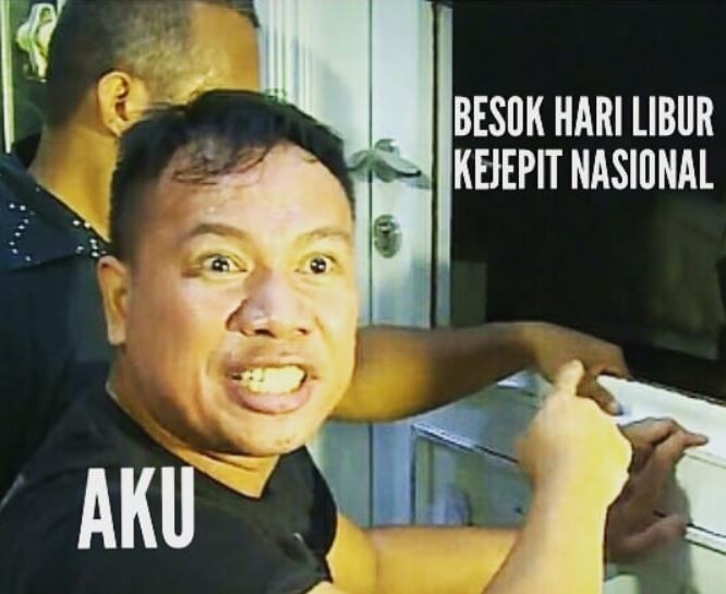 10 Meme Kocak Harpitnas Ini Bikin Makin Mager