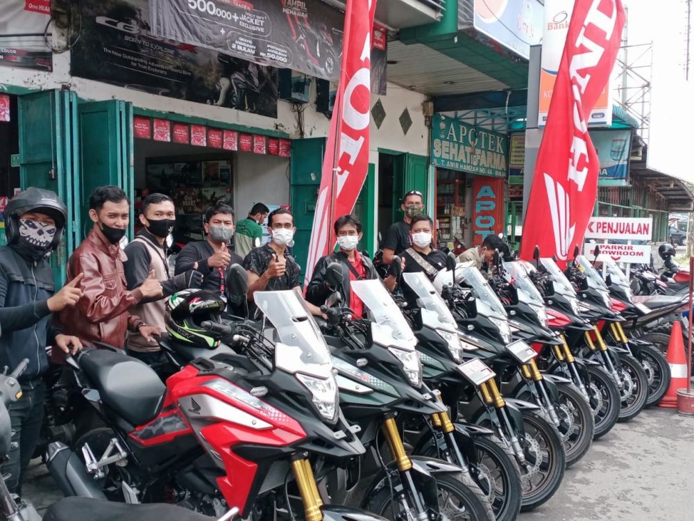 Serunya Touring Merdeka Riders New CB150X di Kota Medan
