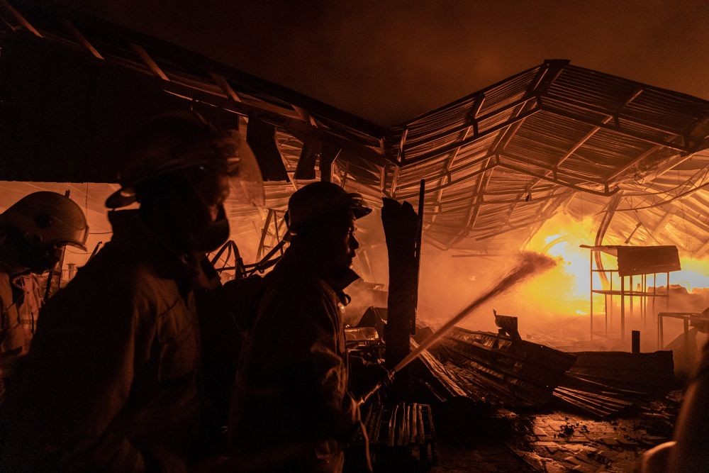 Relokasi Pasar Johar Semarang Kebakaran, Belum Diketahui Penyebabnya 