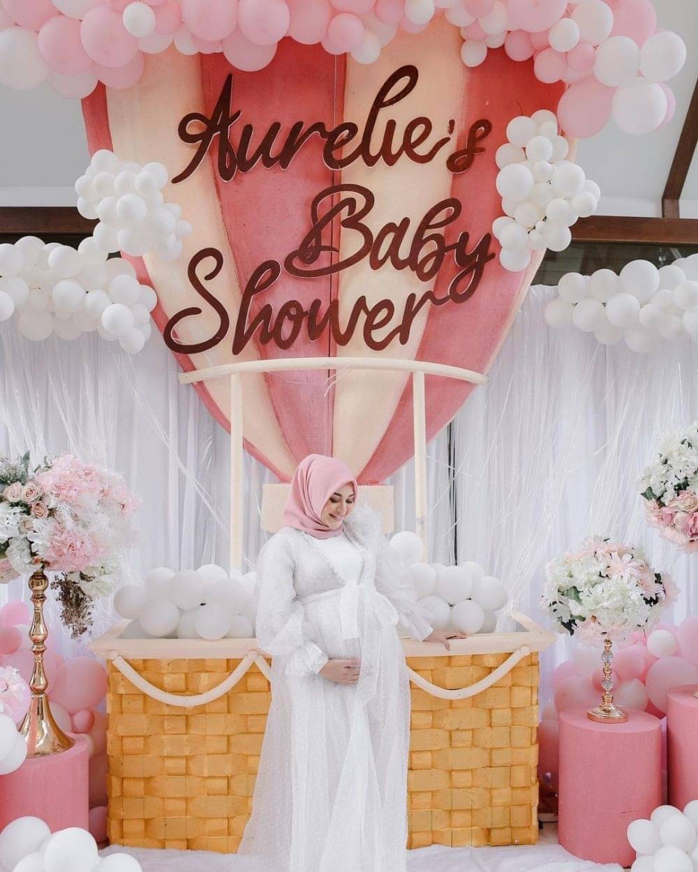 9 Ide Dekor Baby Shower Bayi Perempuan Ala Aurel Hermansyah