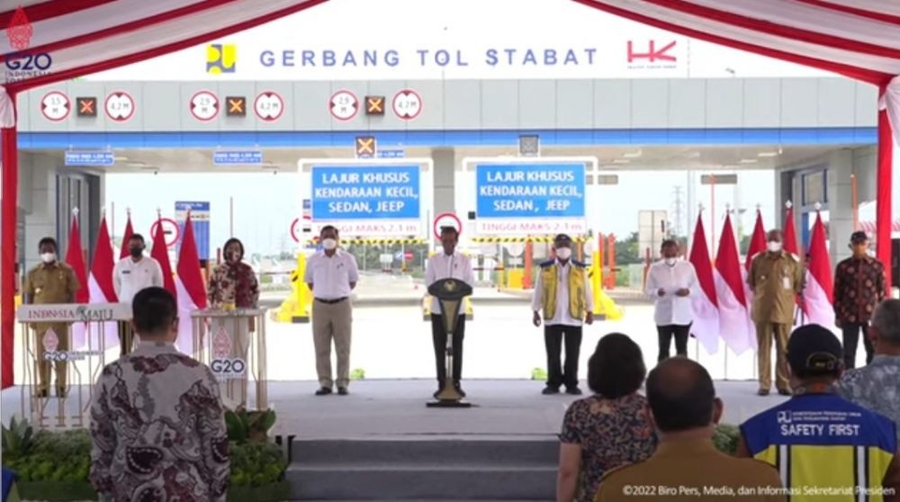 Resmikan Tol Binjai-Stabat, Jokowi: Pangkas Biaya Logistik 75 Persen