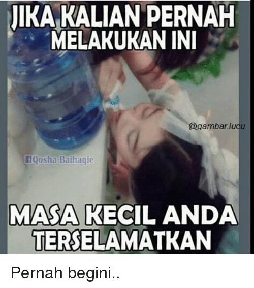 Pernah Lakukan Ini saat Bocah? 10 Meme Kocak Masa Kecil Terselamatkan