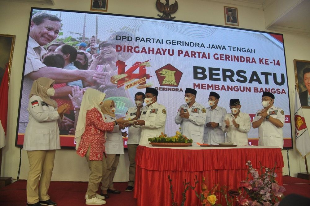 Kader Gerindra Jateng Mulai Gencarkan Prabowo Subianto Capres 2024