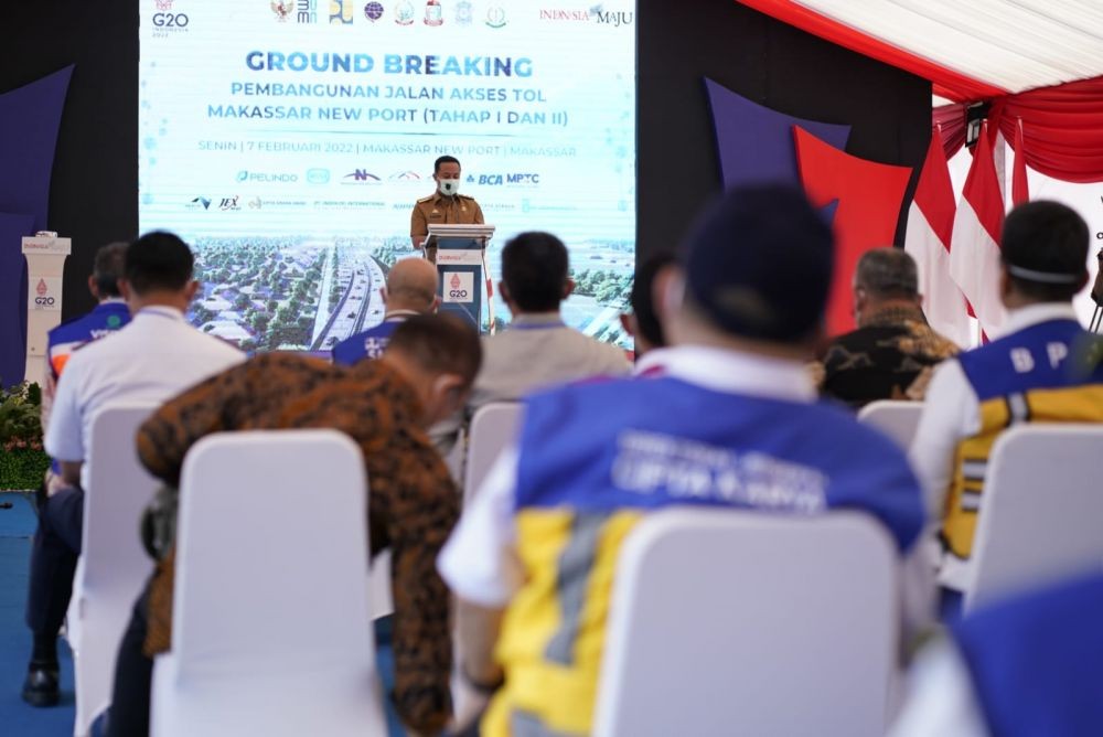 Pembangunan Jalan Akses Tol Pelabuhan Makassar New Port Dimulai