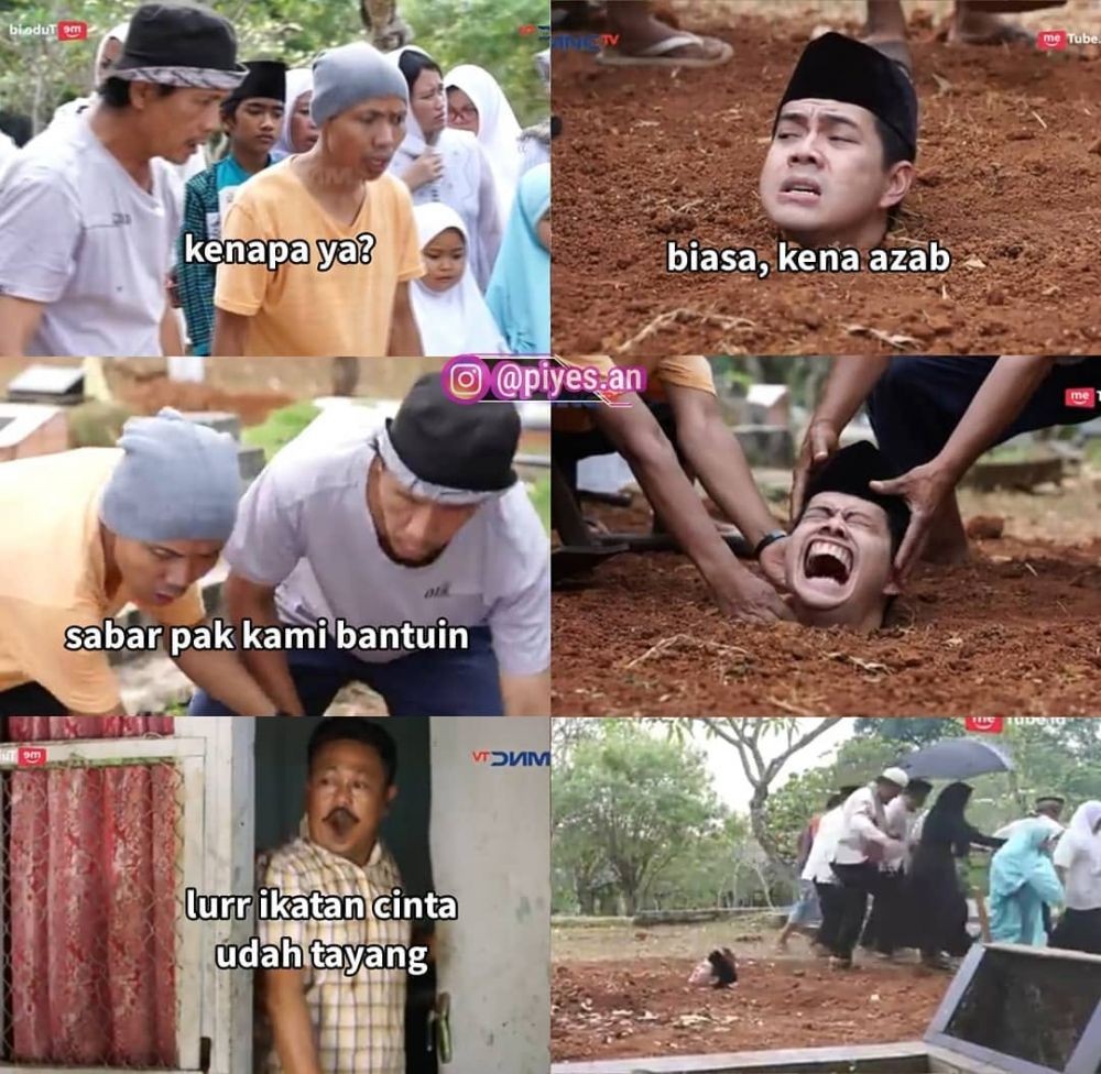 10 Meme Kocak Adegan Pemakaman Di Sinetron Indonesia 