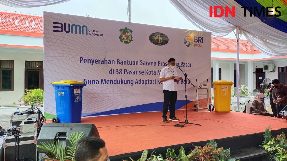 BRI Serahkan Bantuan Sarana dan Prasarana untuk 38 Pasar di Medan