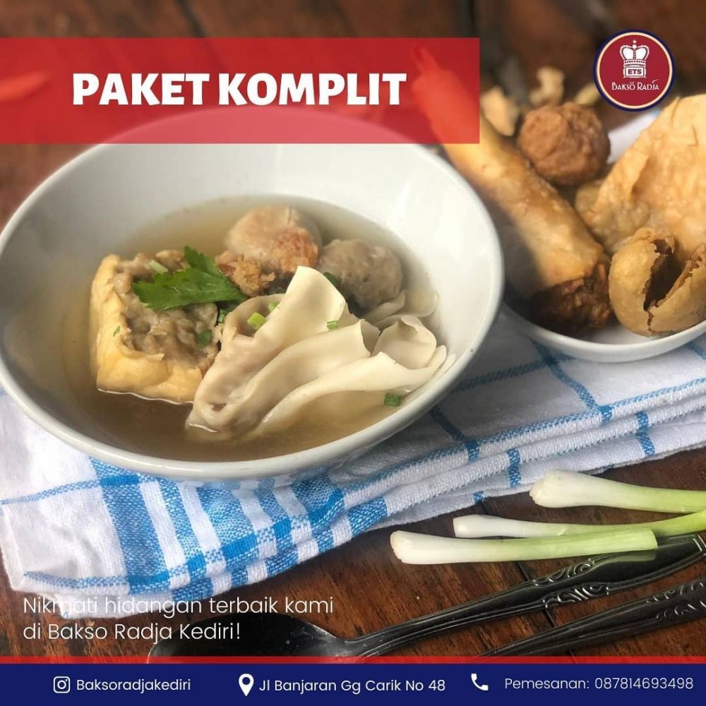 Menggoyang Lidahmu, 5 Kedai Bakso di Kediri yang Wajib Disambangi