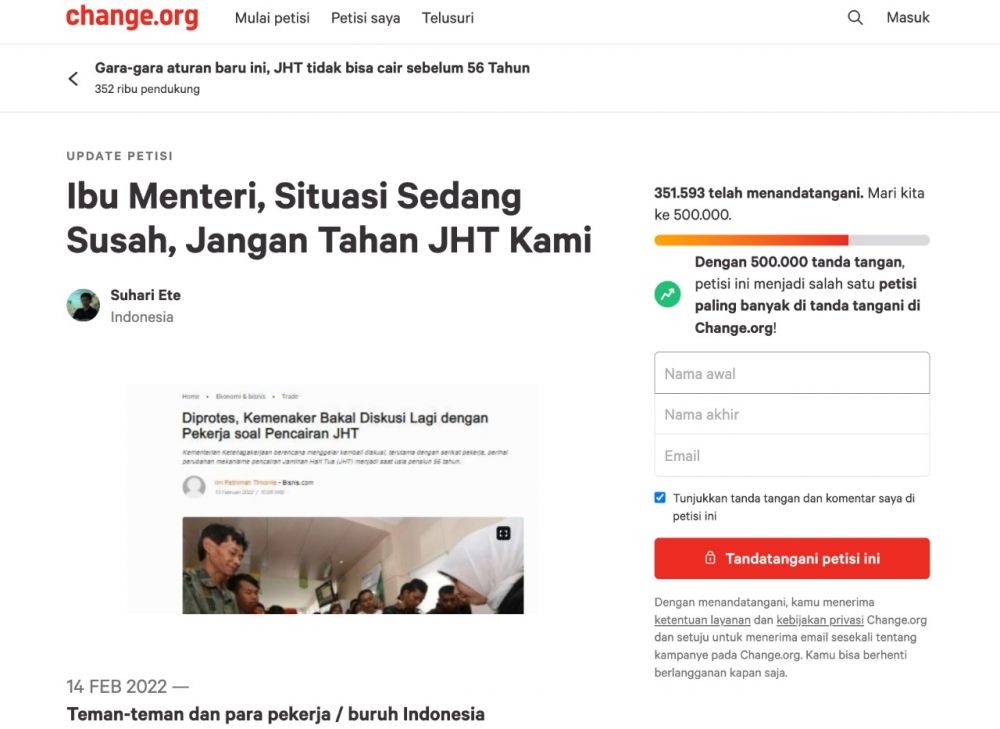 Pekerja di Klungkung: Hanya JHT Tumpuan Kami untuk Tetap Bertahan 