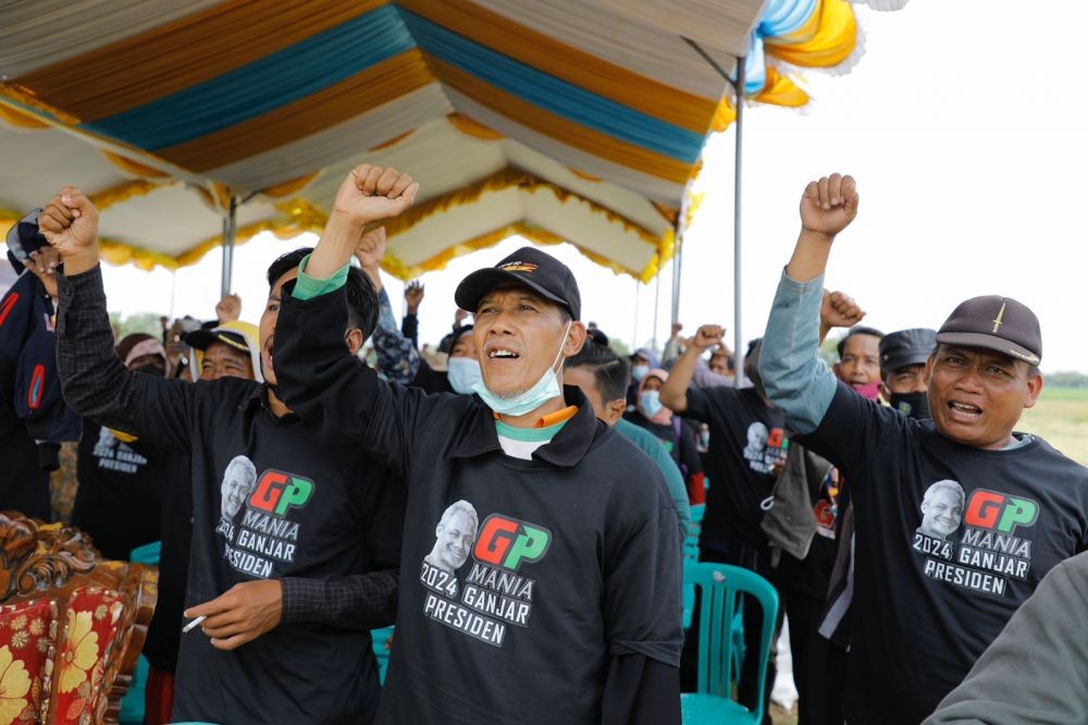 Ratusan Petani Indramayu Dukung Ganjar Jadi Presiden Gantikan Jokowi