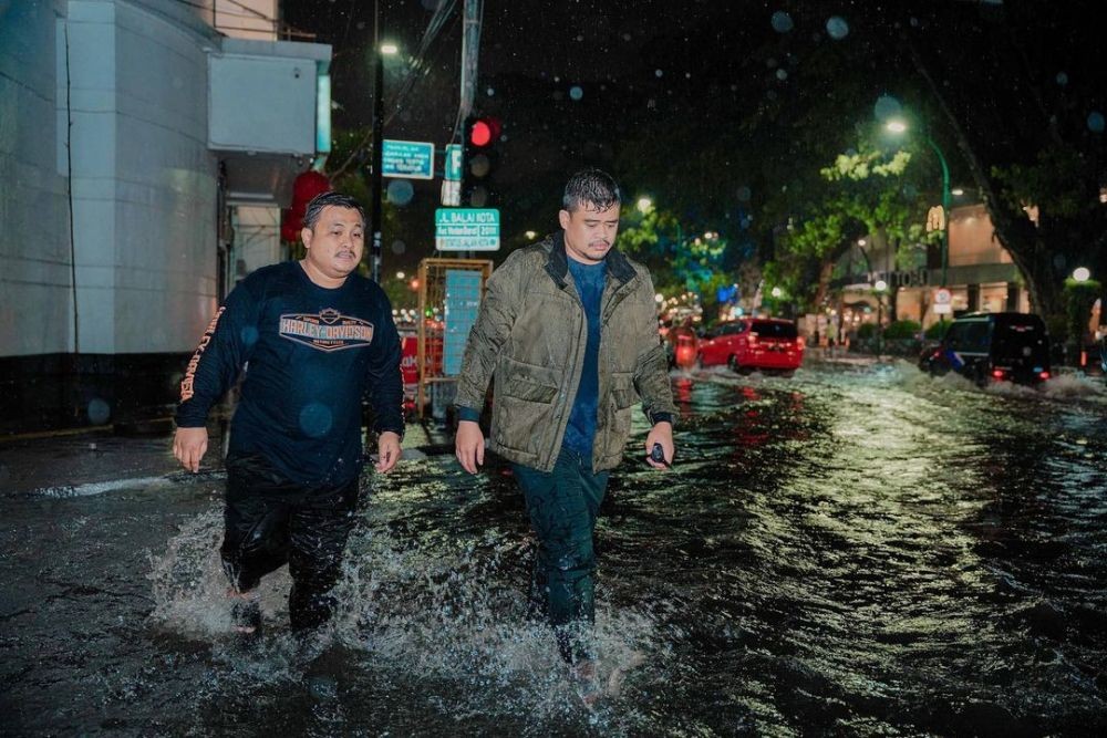 Hujan Deras, Ini Sejumlah Titik Banjir Parah di Kota Medan 