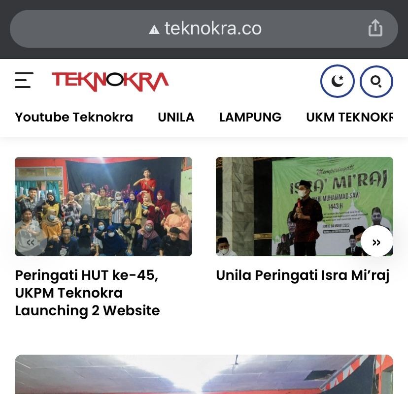 Peringati HUT ke-45, Teknokra Unila Resmikan Dua Website Baru
