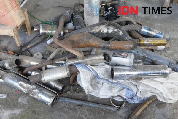 Ribuan Knalpot Brong di Salatiga Dirazia, Kapolres: Biar Ramadan Khusyuk