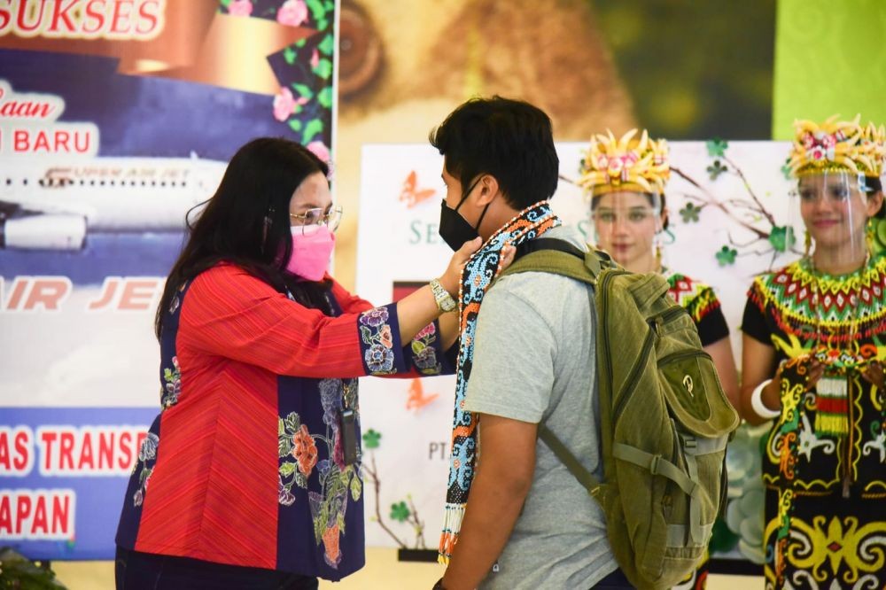 Super Air Jet Layani Penerbangan di Bandara Sepinggan Balikpapan 