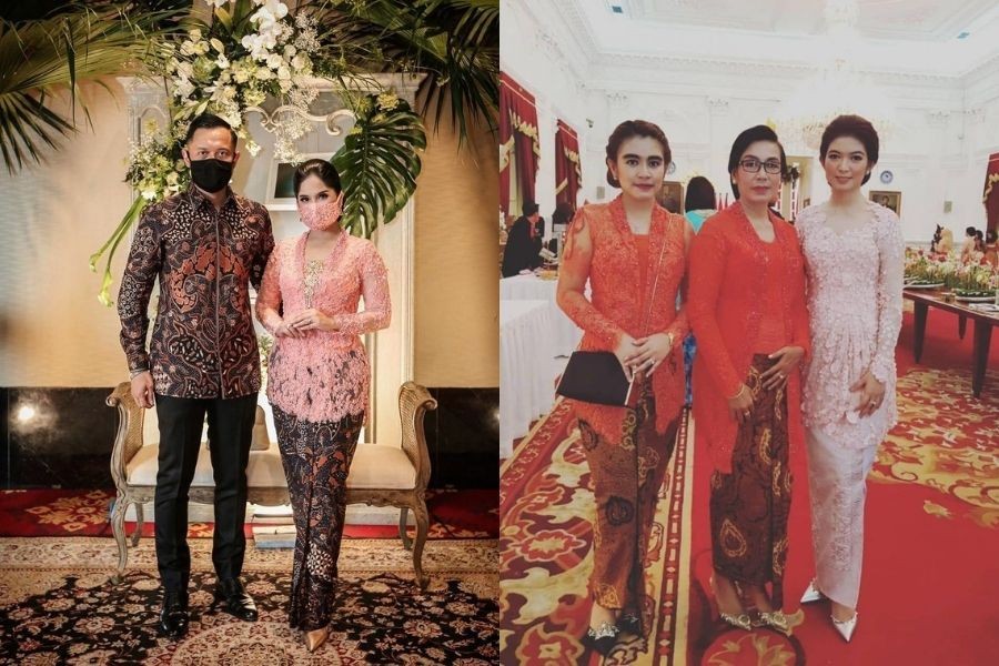 9 Selvi Ananda's Kebaya Style vs.  Annisa Pohan, Presidential Duo!