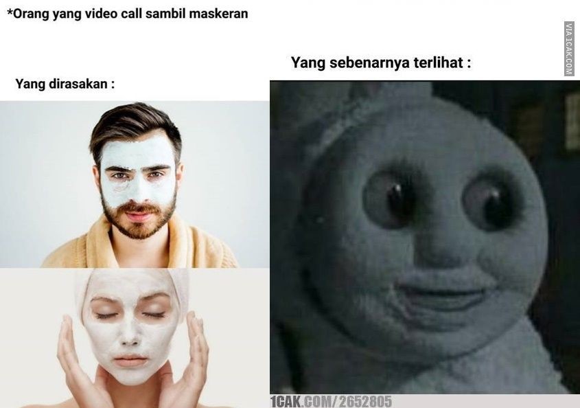 10 Meme Lagi Video Call Ini Kocaknya Pasti Pernah Kamu Alami 0592