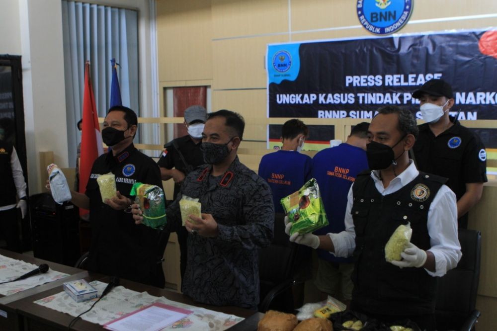 BNNP Sumsel Grebek Gudang Sabu dan Ekstasi di Palembang