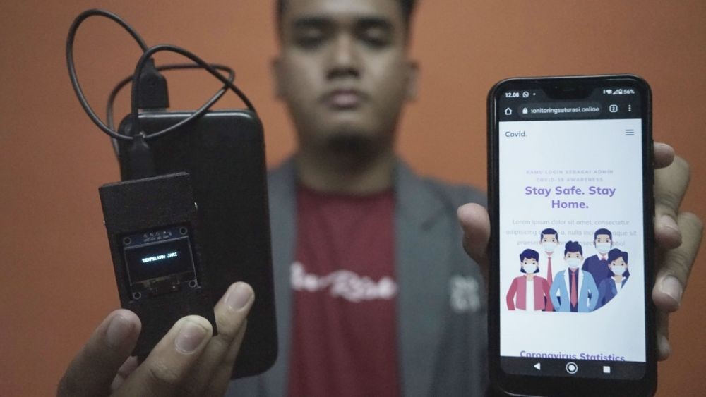 Mahasiswa Surabaya Bikin Alat Cek Saturasi Oksigen Online