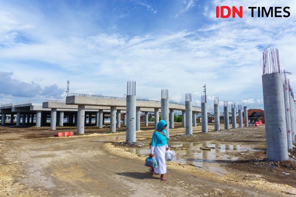 Pembangunan Jalan Tol Semarang-Demak Terkendala Curah Hujan Tinggi 
