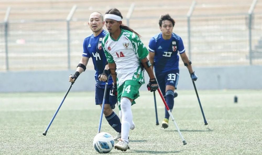 Atlet Sepak Bola Amputasi Surabaya Wakili Timnas di Ajang Piala Dunia