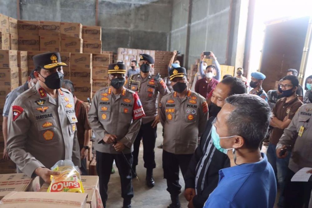 Kapolda Aceh Sidak Gudang Penyimpanan Migor di Banda Aceh