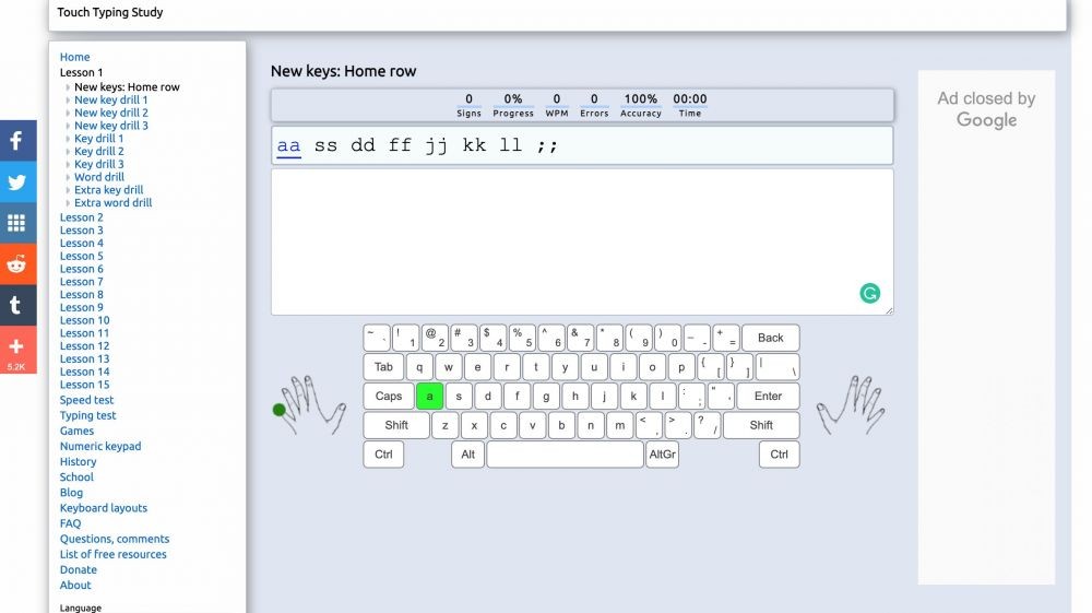 Typing study