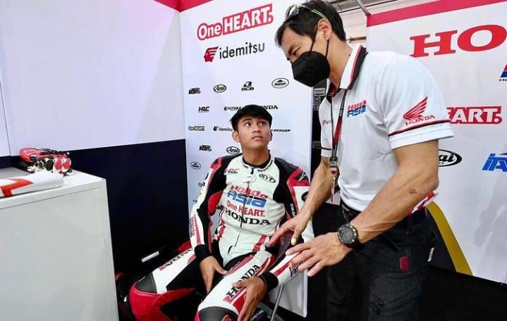 Mario Aji Berhasil Perbaiki Waktu Seri Bebas Kedua Moto3 di Mandalika
