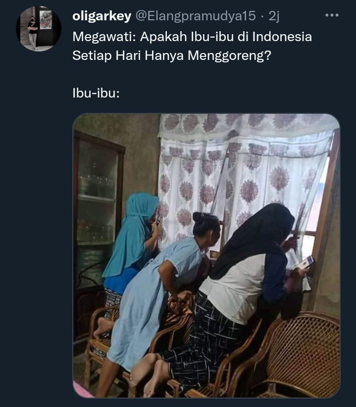 10 Jawaban Kocak Netizen ke Megawati Soal Ibu-Ibu Menggoreng