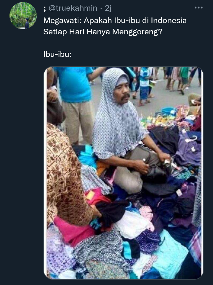 10 Jawaban Kocak Netizen ke Megawati Soal Ibu-Ibu Menggoreng