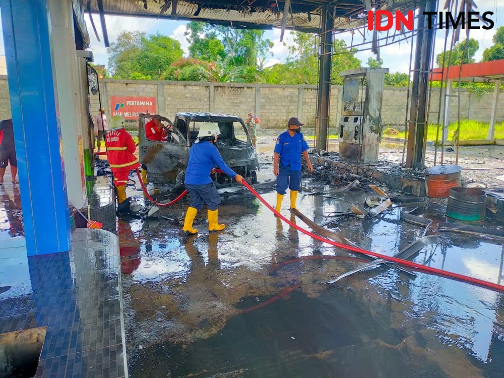 SPBU Palaran Terbakar, Polresta Samarinda akan Usut Penyebabnya